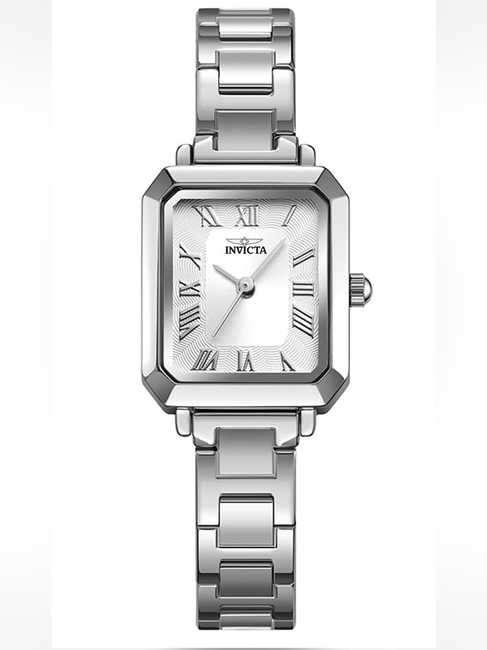 Invicta Celestial Lady 21mm Silver Square Art Deco Watch Stainless Steel 70251
